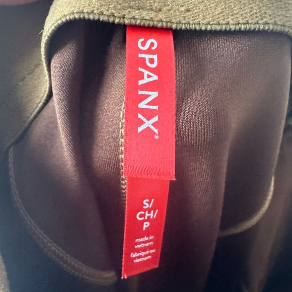 Spanx Women's Small Faux Suede Flare Pants Rich Caramel Festival Concert Stretch - Picture 3 of 13